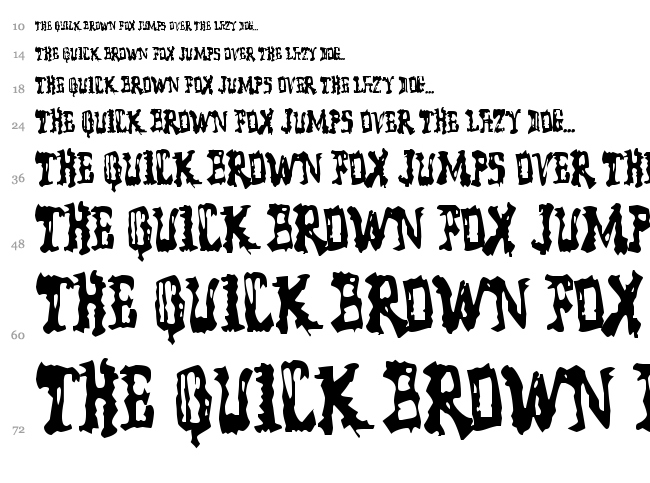 Model Worker font waterfall